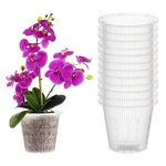 Orchid 5 Inch Pots With Holes 12 Pcs Clear Plastic Slo.... Fixed Price $20.71.