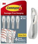 Command Cord Bundlers 6 Pack With 12 Strips Damage-free Hanging Cable Organizer. Fixed Price $30.99.