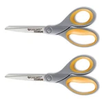 Westcott Titanium Bonded Scissors, 8" L, 3.5" Cut Long, Gray/yellow Handle, 2/PK. Fixed Price $31.15.