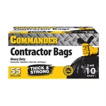 Commander 55 Gal. Mil Heavy Duty Contractor Trash Bags With Flap Ties 36 In. X. Fixed Price $13.68.