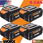 2PACK For Worx Powershare 8.0 Ah Battery WA3575 WA3520 WA3675 WA3674 20VOLT. Fixed Price $86.99.