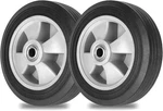2- Pack Run-flat Solid Rubber Tire 2'' With 5/8" Axle For Hand Trucks .... Fixed Price $41.48.
