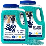 Safe Paw Pet Ice Melt, 100% Salt Chloride Free Traction Agent 8 Lbs, 2 Pack. Fixed Price $45.99.