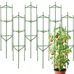 Sorangeun 6 Pack 48 Inch Tomato Cages For Garden, Triangle Metal Plant Suppor.... Fixed Price $39.60.
