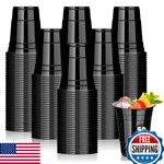 Dualshine 50 Black 16 Oz Disposable Plastic Cups, Heavy Duty Party Tumblers. Fixed Price $30.49.