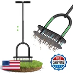 Seasky Lawn Aerator Spike Metal Manual Dethatching Tool With 15 Iro. Fixed Price $51.22.
