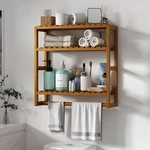 Galood Over Toilet Storage Bathroom Shelves Wall Mounted 3 Tier Space Saver Bamb. Fixed Price $29.98.