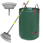 Serqd Adjustable Garden Rake 36-73" Long Handle, 18" Wide, Heavy Duty. Fixed Price $30.37.