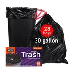 Heavy-duty Trash Bags 30 Gallon 28 Black Ultra Thick Drawstring. Fixed Price $25.03.