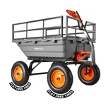 Vevor Garden Dump Cart 1500 Lbs Cu. Ft. Poly With 2-IN-1 Handle. Fixed Price $359.99.