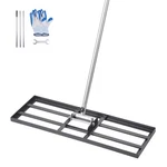 Vevor 10X30IN Lawn Leveling Rake Heavy Duty 83.9IN Adjustable Handle For Yard. Fixed Price $36.90.