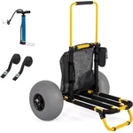 Bonnlo - Beach Fishing Cart, Wagon Trolley With 12" Big Balloon Wheels. Fixed Price $159.99.