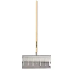 Combo Snow Shovel Pusher 44.16 Wood Handle Aluminum Blade Lightweight. Fixed Price $38.95.