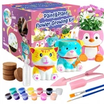 & Plant Flower Growing Kit 4 Set Diy Ceramic Painting Kids Craft 8-12 Arts. Fixed Price $46.99.
