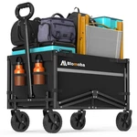 Best Blomoba Collapsible Wagon Cart, Flexible Handle, Portable With All-terrain. Fixed Price $49.36.