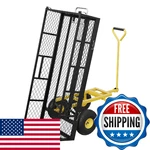 Garveelife 900 Lbs Garden Dump Cart With Removable Sidewalls, Heavy Duty Steel. Fixed Price $188.83.