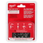 Milwaukee 49-16-2759 10" Telescoping Rust Resistance Pole Saw Chain. Fixed Price $27.97.