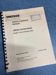 Smithco Diesel Super Rake Parts Service Manual 17-001-D Bunker Trap Groomer. Fixed Price $24.99.