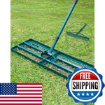Lawn Leveling Rake 2 Pack Heavy Duty Ground Plate 30X10 Inch Adjustable Handle. Fixed Price $83.32.