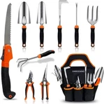 10-PCS Garden Set Stainless Steel Heavy Duty With Bag Qingfangli. Fixed Price $41.99.