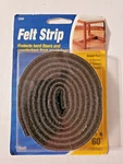 Soft Touch By Waxman Self-stick Black Felt Strip Roll 1/2" 60". Fixed Price $7.98.