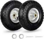 4.10/3.50-4" And Wheel, 10" Pneumatic Tire, With 2.25" Offset Hub, 5/8" Axl. Fixed Price $34.25.