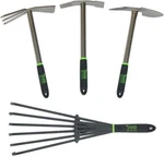 Yard Butler Steel Garden Hand Tool - Pick Axe, Cultivator, Rake & Hoe. Fixed Price $89.95.