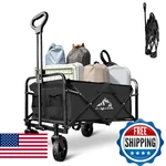Sailary Heavy Duty Folding Wagon 320LBS Capacity, Reinforced Steel Frame Utility. Fixed Price $76.98.