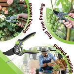 Workpro Bypass Pruning Shear 8" Stainless Steel Anvil Hand Pruners Trim Scissors. Fixed Price $14.99.