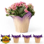 Florist Supply Plant Pot Covers Kraft Paper Purple Pack Of 5. Fixed Price $27.99.