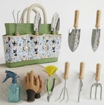 9 Pcs Gardening Set With Bag Heavy-duty Rust-proof Hand Tools, W.... Fixed Price $43.72.