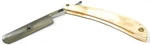G.b.s Straight Blade Horn Ivory Shaving Razor, Carbon Steel, Half Hollow. Fixed Price $38.00.