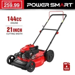 Powersmart 21-INCH Gas Lawn Mower, 144CC Engine, Mulching & Side Discharge, New. Fixed Price $259.99.