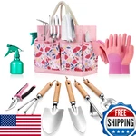 9-PC Gardening Tools Set Heavy-duty Stainless Steel Kit With Storage Bag. Fixed Price $56.68.