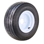 Wanda Trailer Tire Assembly 20.5X8-10 10-PLY White Rim Lugs On 4.5". Fixed Price $118.98.