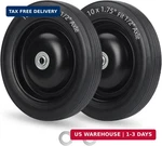 Gicool 10" X1.75" Flat-free Solid Rubber Tire And Wheel 1/2" Axle Bore Hole, 1.6. Fixed Price $49.13.