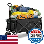 Kedy Heavy Duty Collapsible Wagon All-terrain Large Wheels Foldable Utility Cart. Fixed Price $78.04.