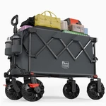Timber Ridge Outdoor Collapsible Folding Wagon With Brakes And Cup Holders, 5.... Fixed Price $152.75.