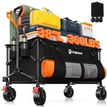 Originsure 220L Collapsible Wagon Cart Foldable, 38" Extra Large Heavy Black. Fixed Price $95.98.