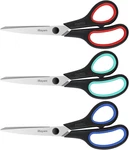 Ibayam 3-PACK 8" Heavy Duty Scissors With Ultra Sharp Blades And Comfort Grip. Fixed Price $16.87.