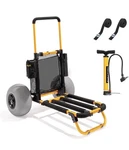 Bonnlo Beach Fishing Cart, Wagon Trolley With 12" Big Balloon Wheels. Fixed Price $80.00.