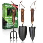 Restmo 3-IN-1 Heavy Duty Gardening Tools Kit, Premium O-GTS-1-BN, Brown. Fixed Price $83.57.