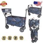 Mac Sports Folding Cart 300LB Capacity Denim Blue Adjustable Handle. Fixed Price $356.99.