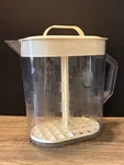 Pampered Chef Quick Stir Pitcher #2275 Family Size 1-GALLON Checkerboard Usa. Fixed Price $19.99.