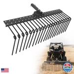 Gaomon Pine Straw Rake 48 Inch Landscape For 2 Receiver Fits Lawn Tractors. Fixed Price $233.63.
