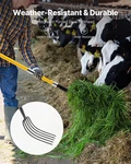 Fork, 5-TINE Gardening Pitchfork With Fiberglass Handle, 57 Heavy Duty. Fixed Price $66.81.