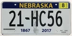Nebraska 2021 Sesquicentennial Seed Sower Scotts Bluff County License Plate HC56. Fixed Price $9.95.