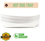 Mr Miracle 7 Inch Paper Hot Dog Trays White 25 Pack Biodegradable Made Usa. Fixed Price $20.00.