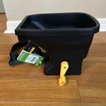 Expert Gardener Handheld Spreader, Black. Fixed Price $19.99.