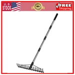 Walensee 5.4FT Heavy Duty Bow Rake, Stainless Steel Handle, 17 Tines. Fixed Price $38.26.